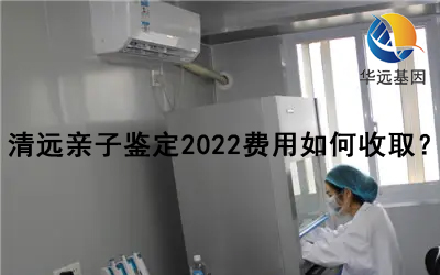 清遠親子鑒定2022費用如何收取？