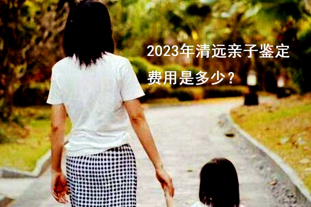 2023年清遠親子鑒定費用是多少？