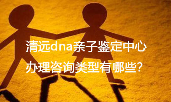 清遠dna親子鑒定中心辦理咨詢類型有哪些？